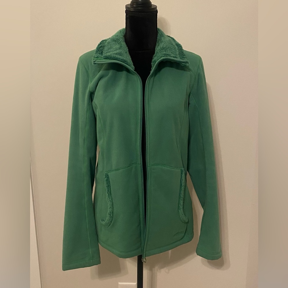 Koppen Women’s Reversible Fleece Jacket. Green. Fits like a medium.